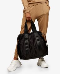 TOPSHOP - Túi đeo vai nữ hình vuông Black Drawstring