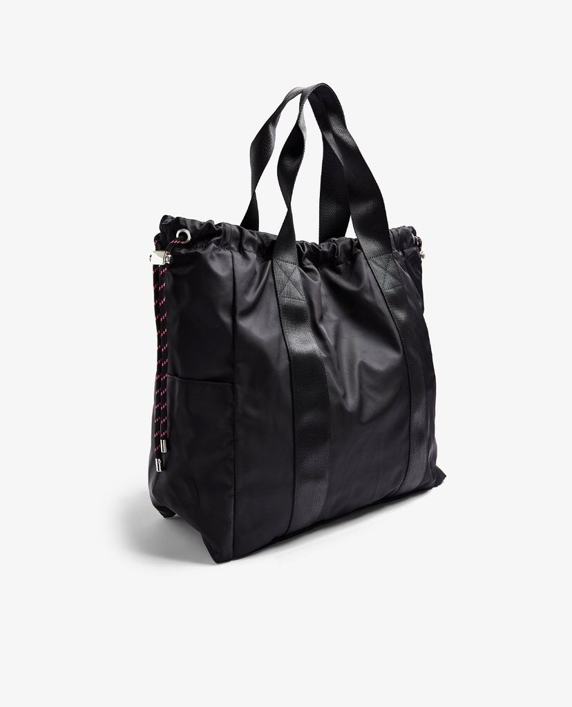 TOPSHOP - Túi đeo vai nữ hình vuông Black Drawstring