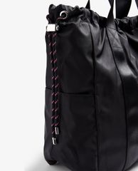 TOPSHOP - Túi đeo vai nữ hình vuông Black Drawstring