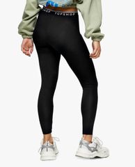 TOPSHOP - Quần leggings lưng cao PETITE Black