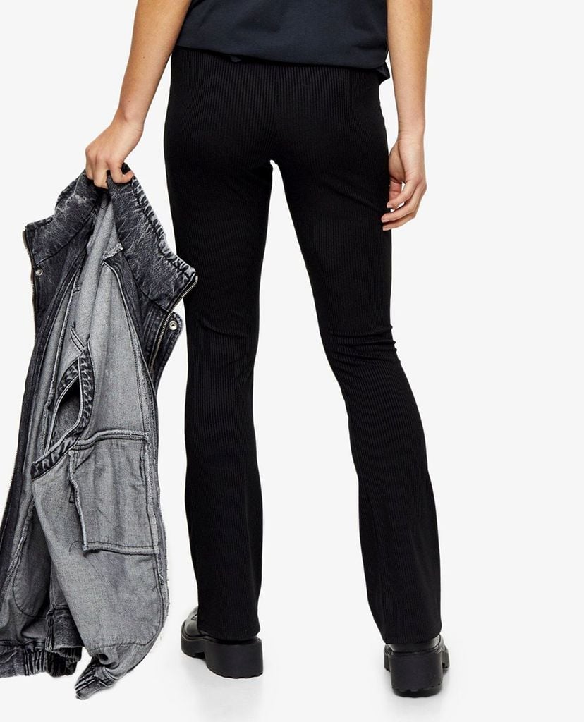 TOPSHOP - Quần kiểu nữ ống loe lưng thun thời trang