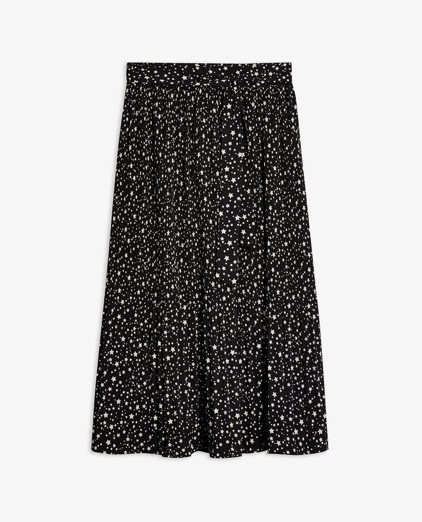 TOPSHOP - Chân váy midi PETITE Black Crystal Pleated