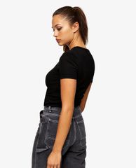 TOPSHOP - Áo thun nữ tay ngắn phom ôm PETITE Chicago
