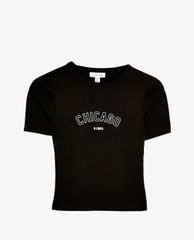 TOPSHOP - Áo thun nữ tay ngắn phom ôm PETITE Chicago