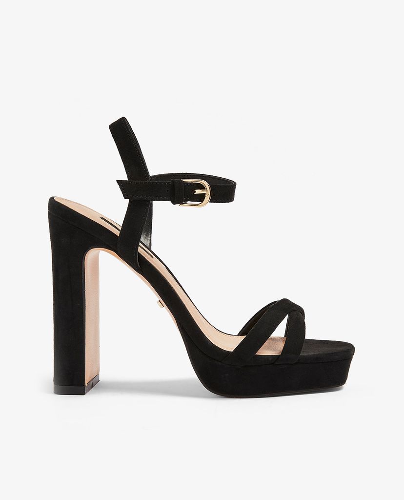 TOPSHOP - Giày cao gót quai chéo SIENNA Black Platform