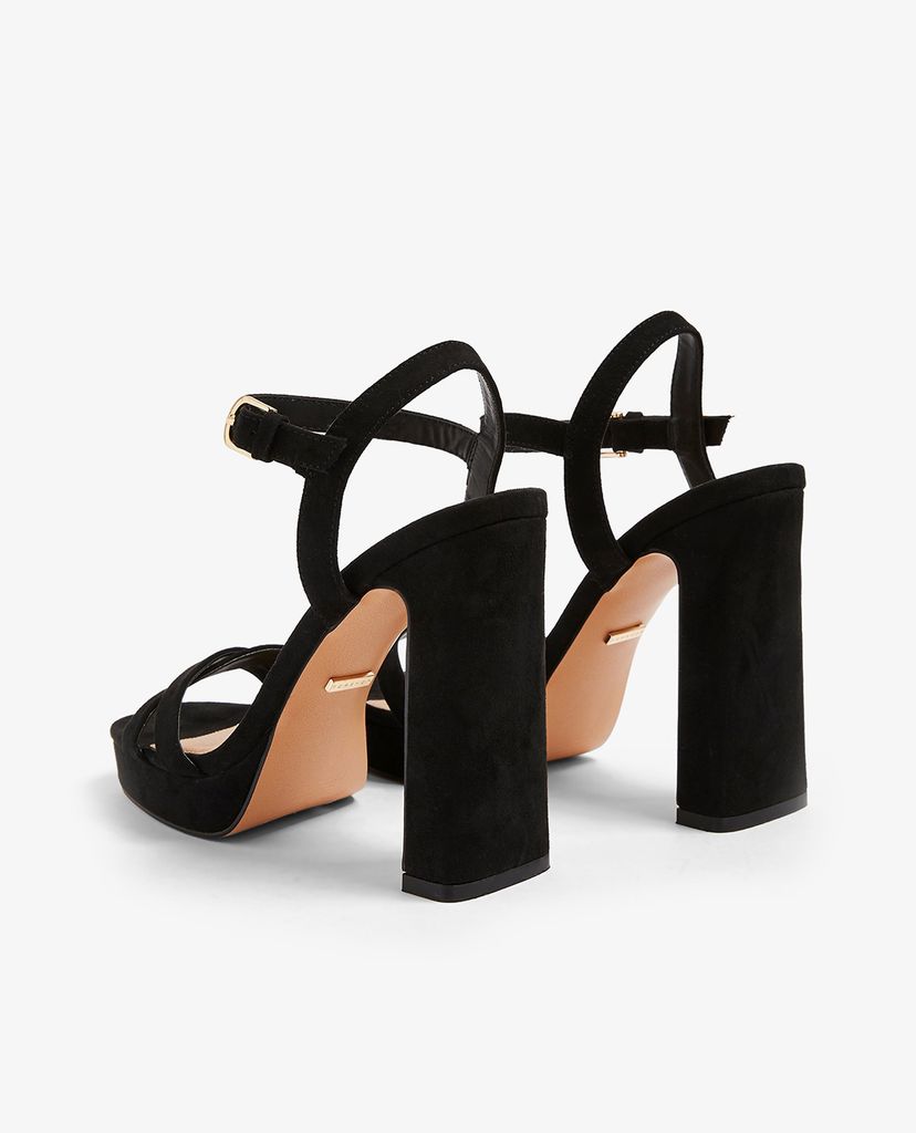 TOPSHOP - Giày cao gót quai chéo SIENNA Black Platform