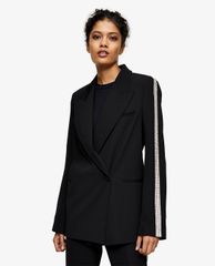 TOPSHOP - Áo blazer nữ tay dài Black Diamante Suit