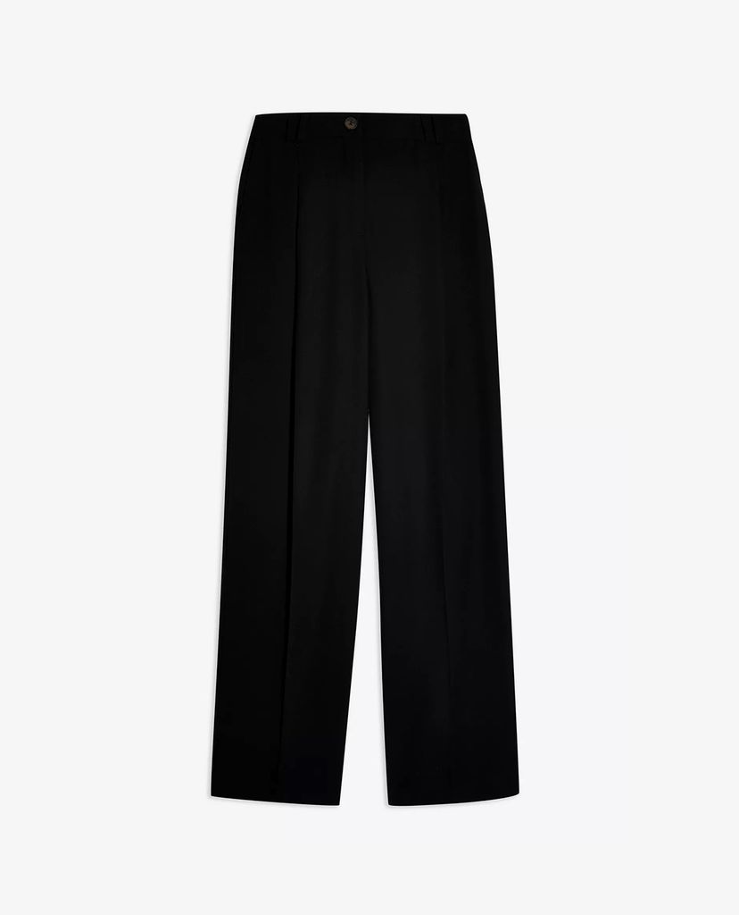 TOPSHOP - Quần tây nữ ống suông Black Twill Suit Peg