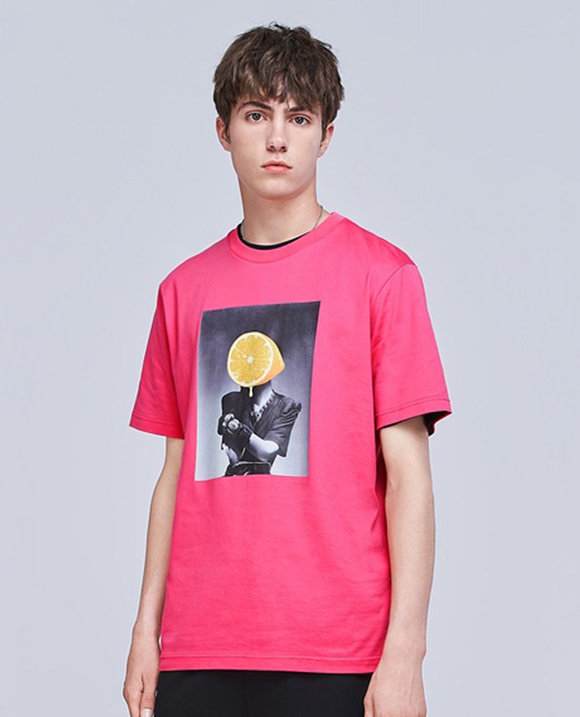 Áo thun nam cổ tròn Printed Cotton