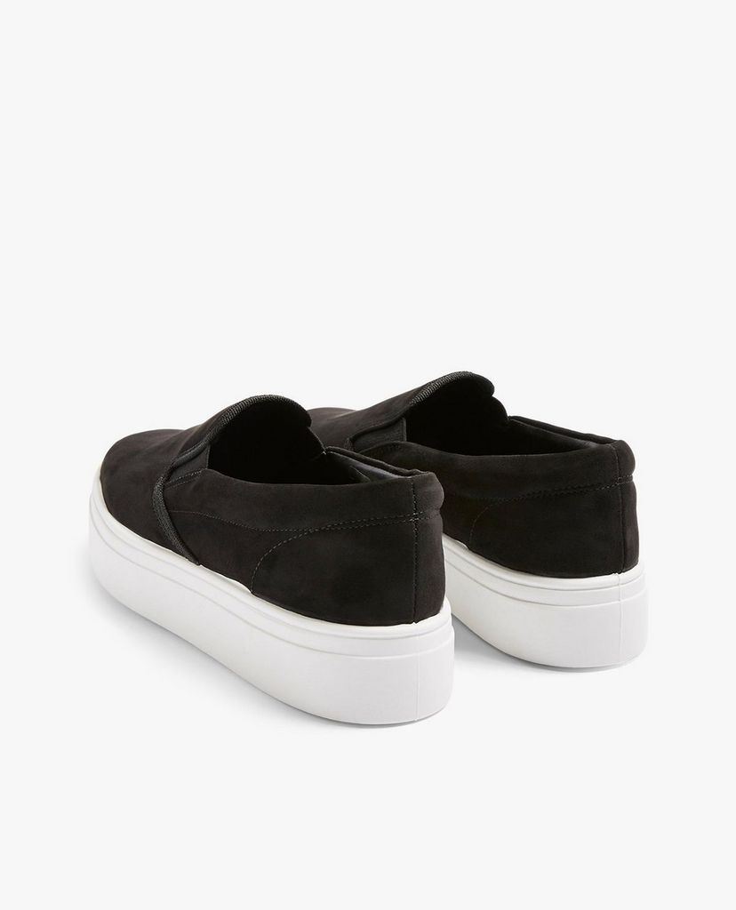 TOPSHOP - Giày mọi nữ đế cao Platform Sneaker In Black