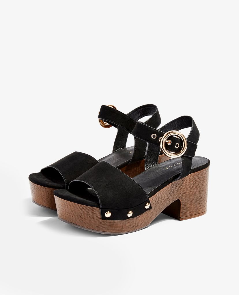 TOPSHOP - Giày sandal cao gót đế vuông DINKY Clog