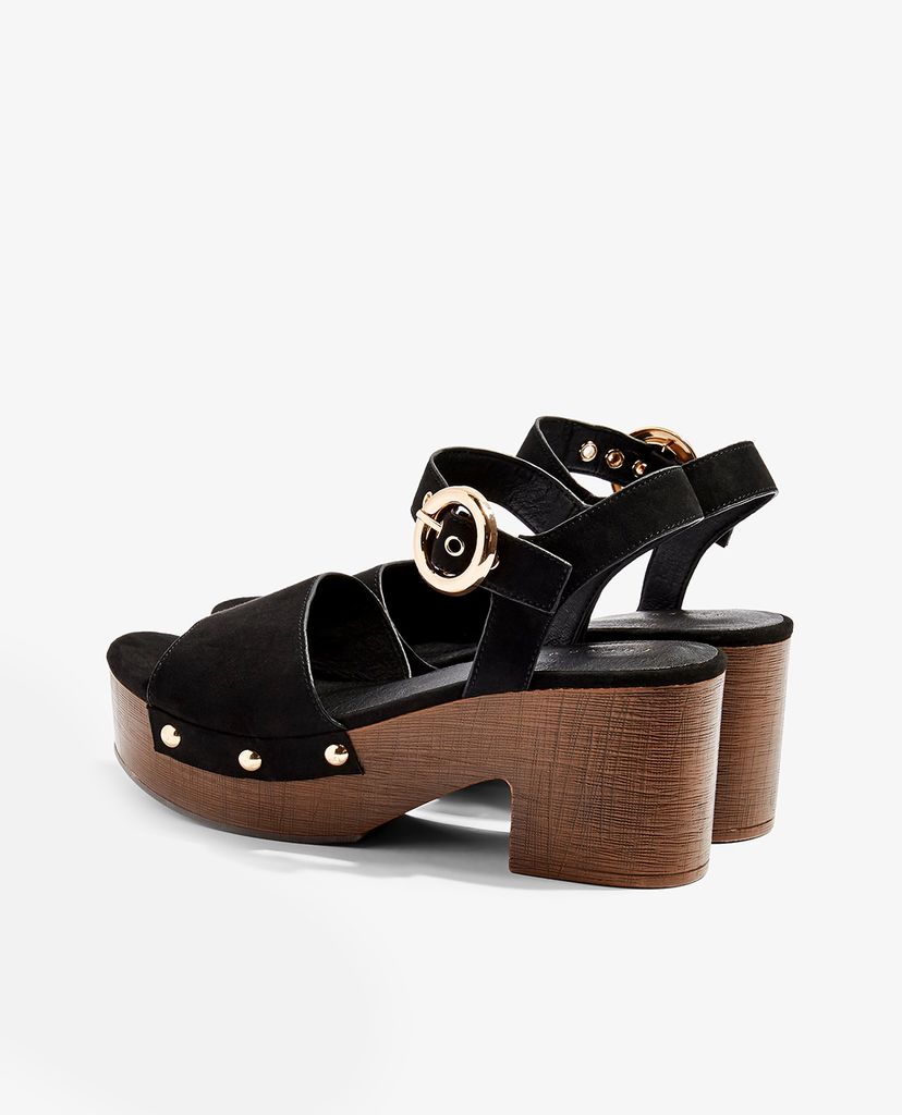 TOPSHOP - Giày sandal cao gót đế vuông DINKY Clog