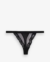 TOPSHOP - Quần lọt khe nữ Black Mesh