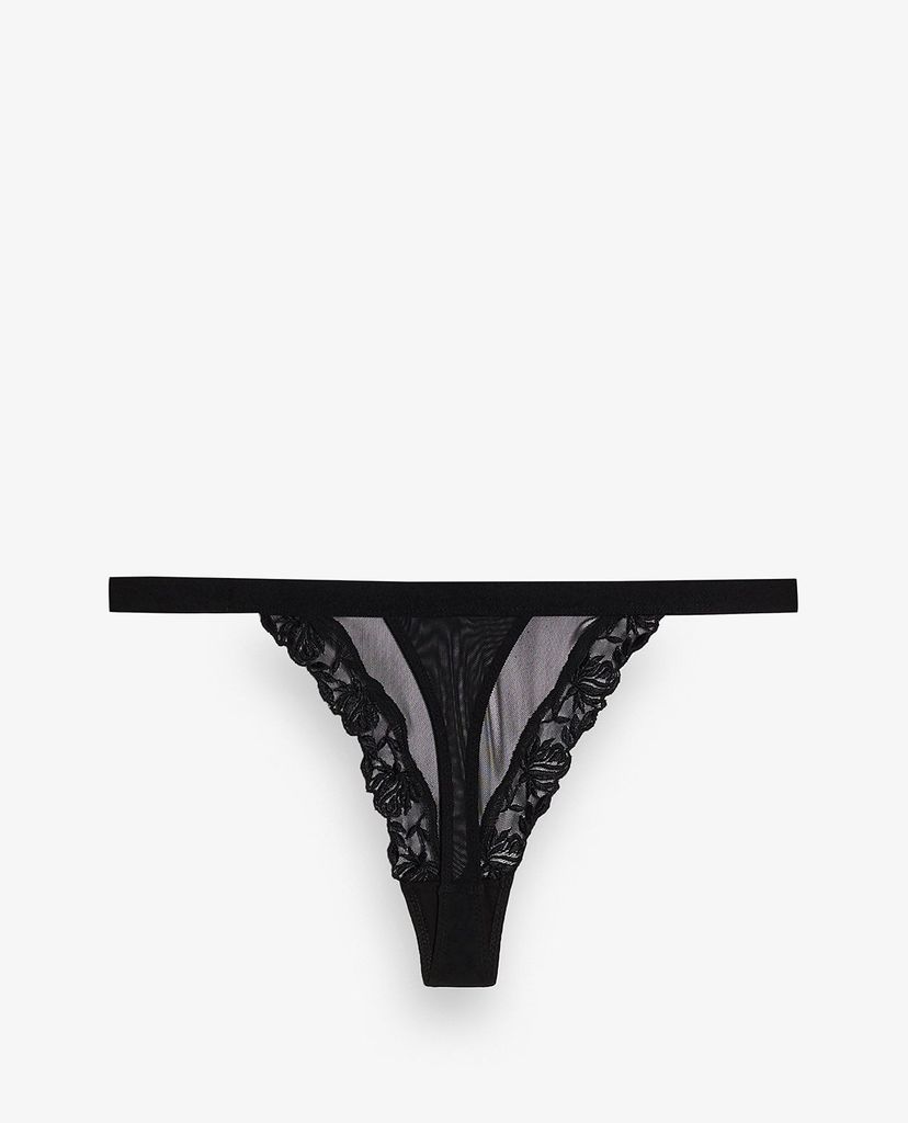 TOPSHOP - Quần lọt khe nữ Black Mesh