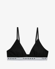 TOPSHOP - Áo bra nữ Black Branded Jersey