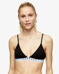 TOPSHOP - Áo bra nữ Black Branded Jersey