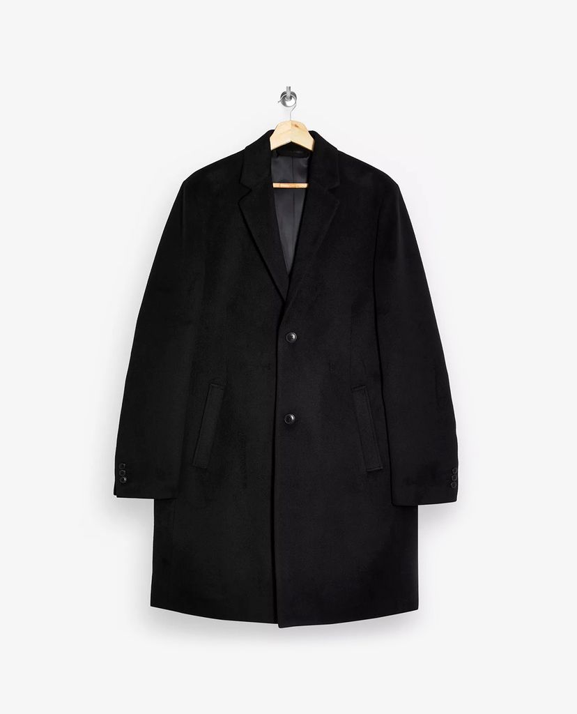 TOPMAN - Áo blazer nam phối nút CONSIDERED Black Classic Fit