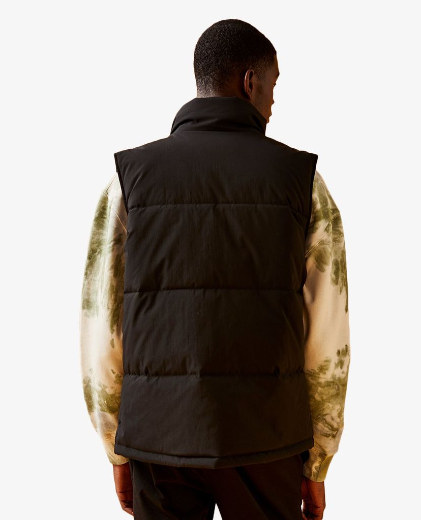 TOPMAN - Áo khoác kiểu nam không tay CONSIDERED Black Gilet
