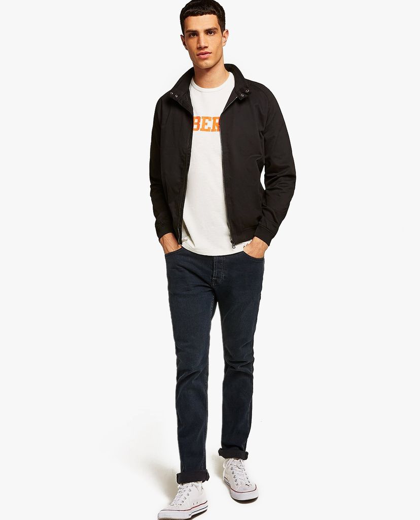 TOPMAN - Áo khoác nam tay dài Black Harrington