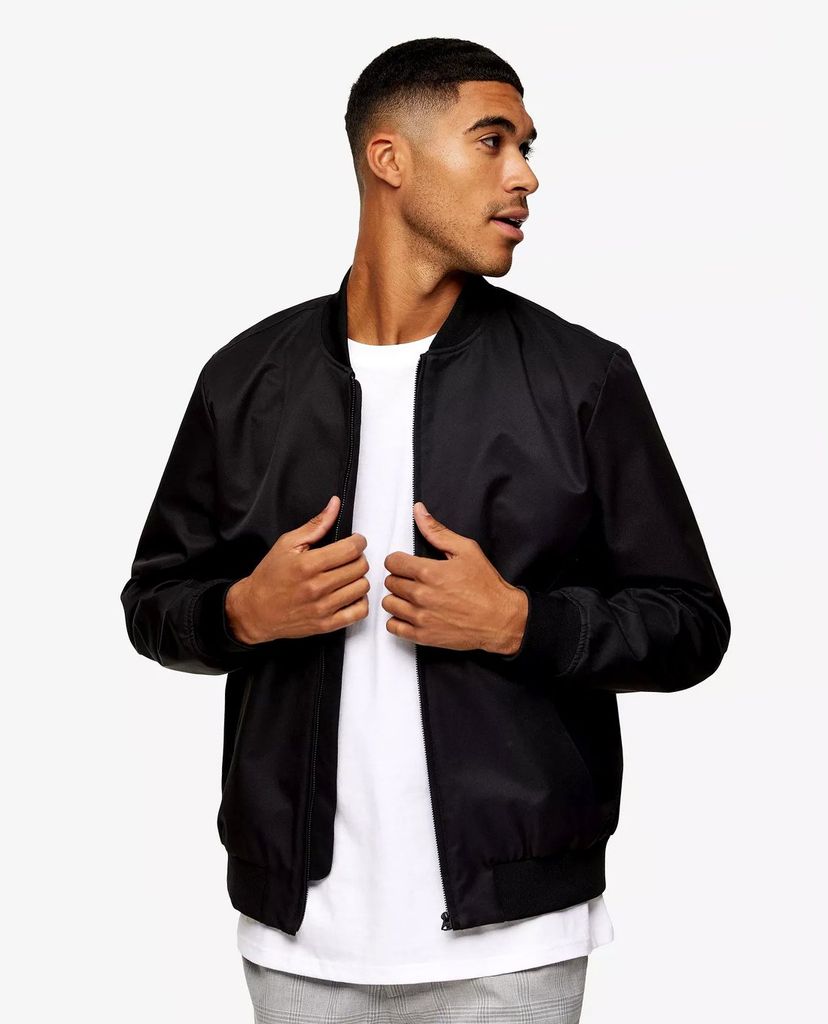 TOPMAN - Áo khoác nam bomber CONSIDERED Black