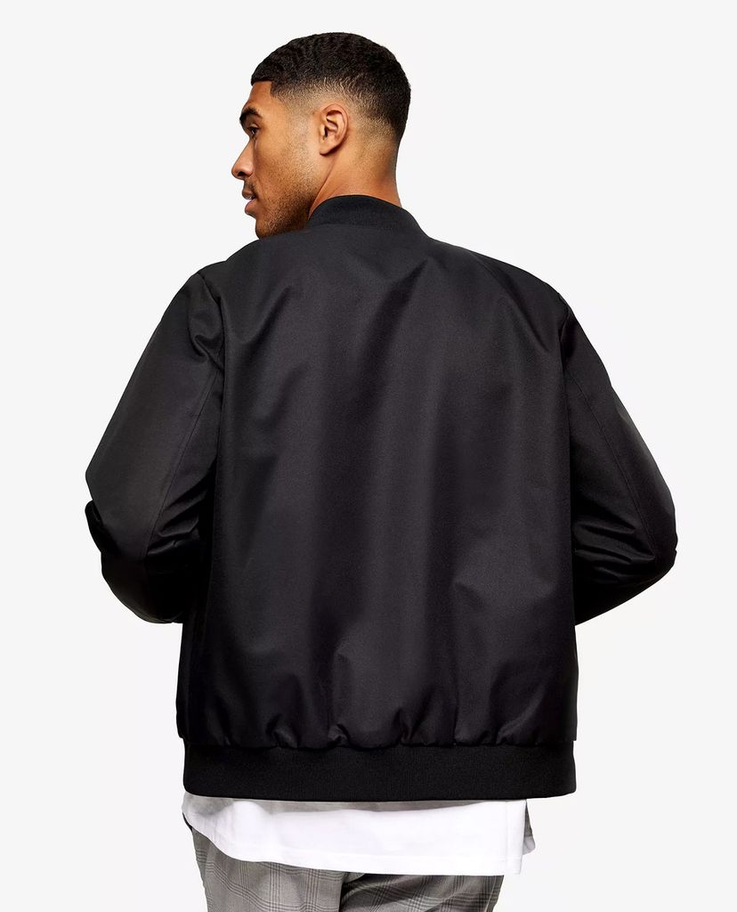 TOPMAN - Áo khoác nam bomber CONSIDERED Black