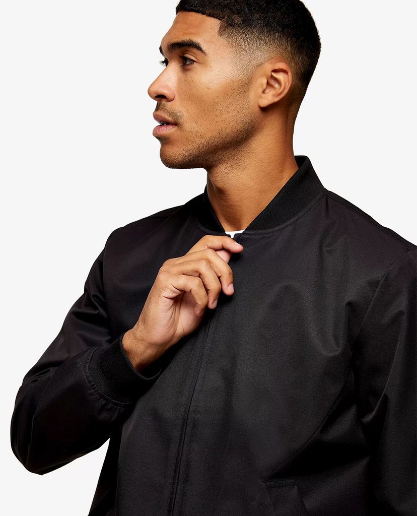 TOPMAN - Áo khoác nam bomber CONSIDERED Black