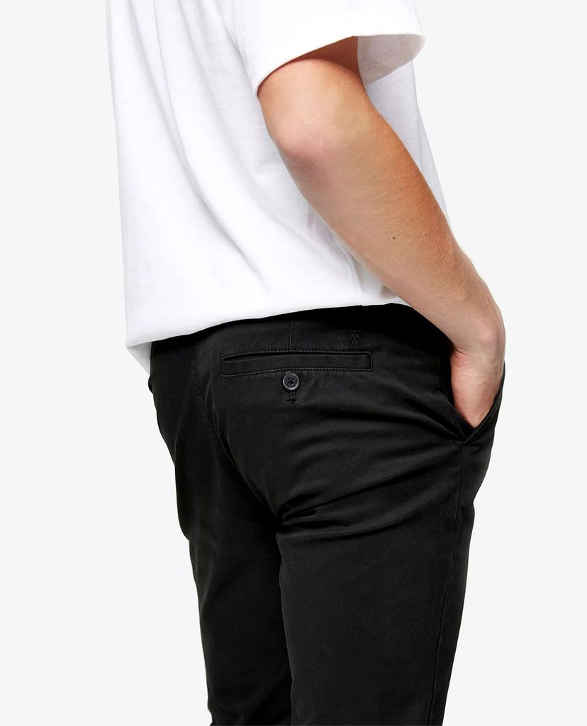 TOPMAN - Quần kiểu nam phom skinny Black Organic Cotton Chinos