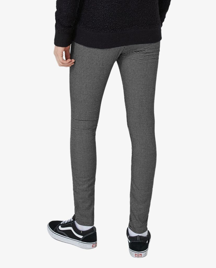TOPMAN - Quần kiểu nam phom skinny họa tiết caro thời thượng