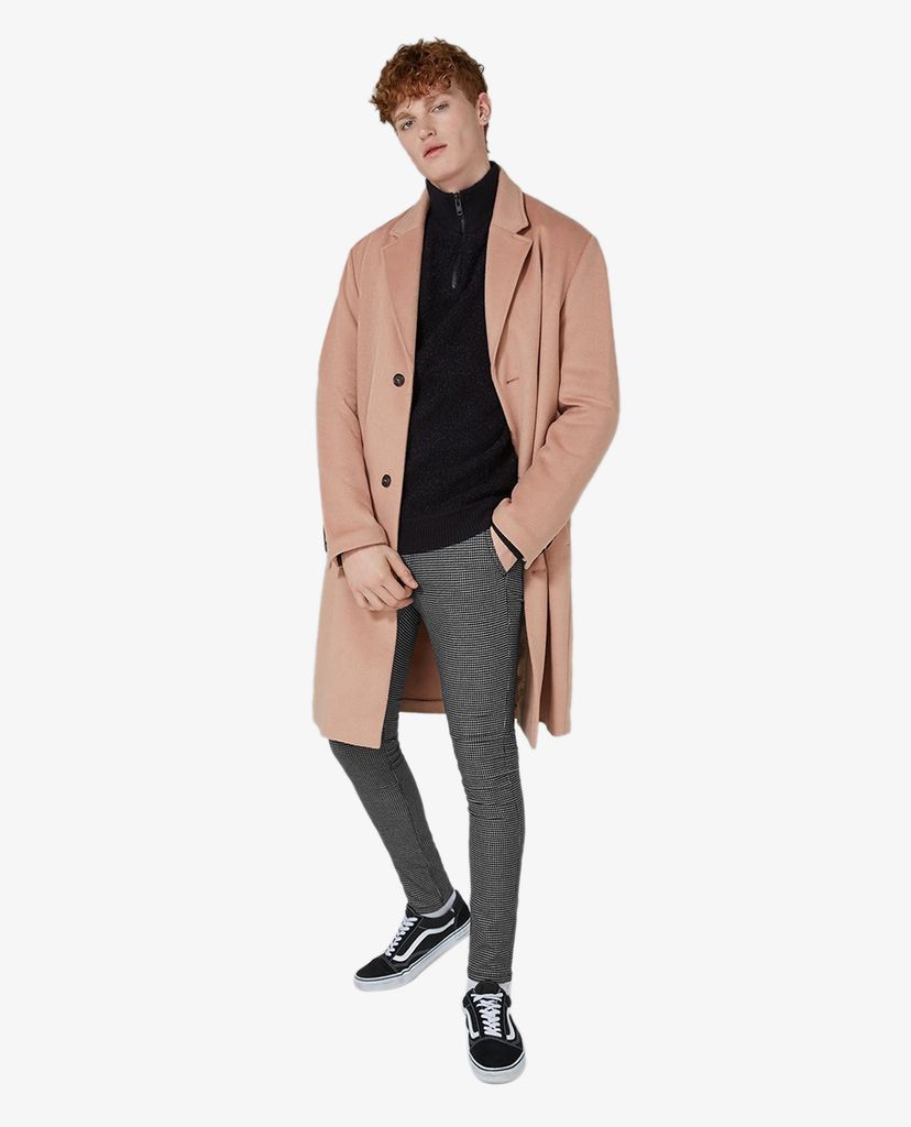 TOPMAN - Quần kiểu nam phom skinny họa tiết caro thời thượng