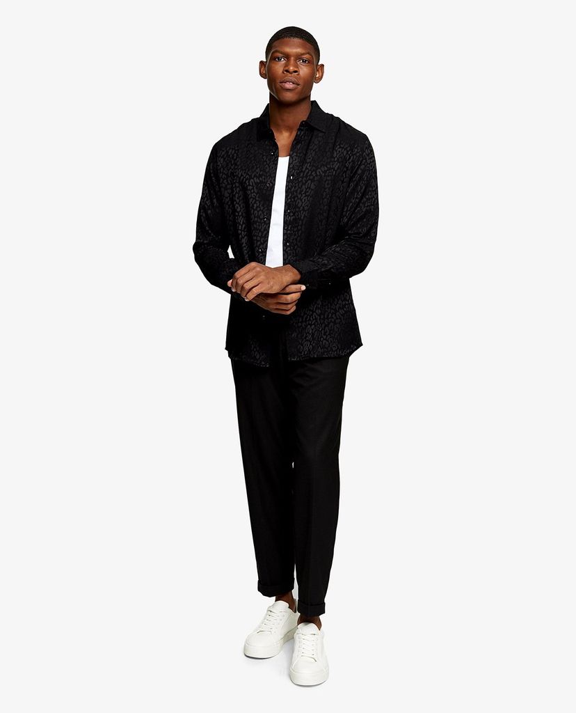 TOPMAN - Quần tây nam phom suông Relaxed Twill