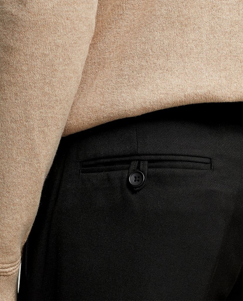 TOPMAN - Quần tây nam phom suông Black Twill Tapered