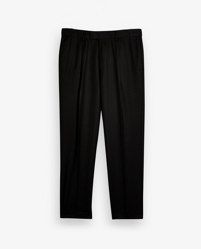 TOPMAN - Quần tây nam phom suông Black Twill Tapered