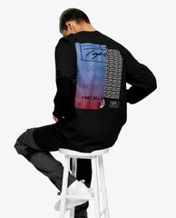TOPMAN - Áo thun nam cổ tròn tay dài Back Print