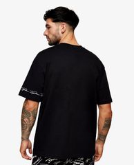 TOPMAN - Áo thun nam cổ tròn ngắn tay SIGNATURE Black Print