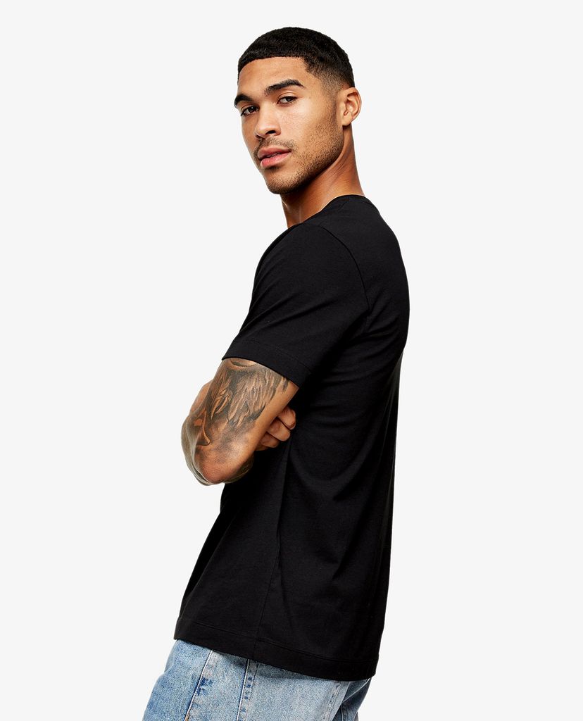 TOPMAN - Áo thun nam ngắn tay Face Sketch Print