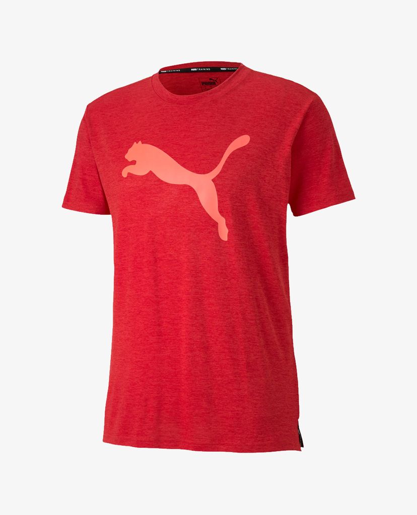 PUMA - Áo thun nam tay ngắn cổ tròn Heather Cat
