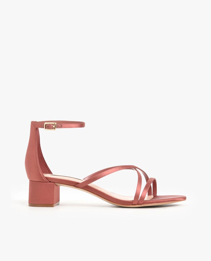 CHARLES & KEITH - Giày sandals cao gót Glitter Strappy