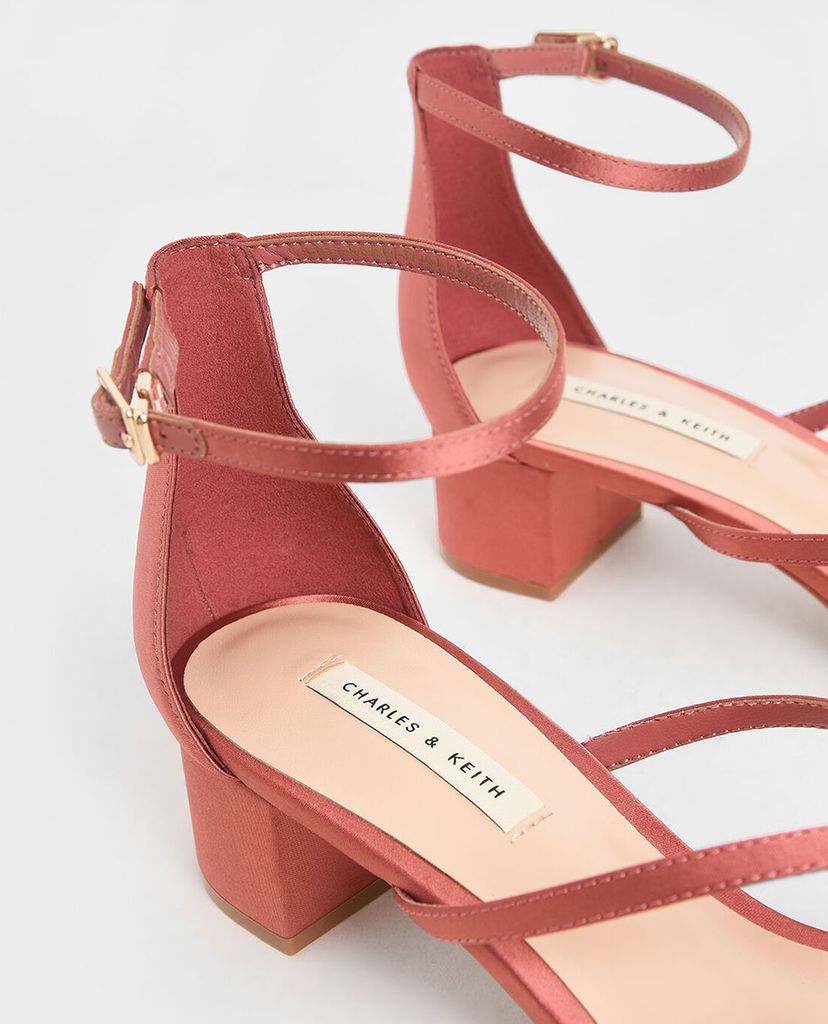 CHARLES & KEITH - Giày sandals cao gót Glitter Strappy