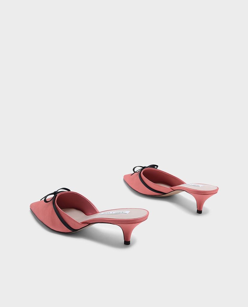 CHARLES & KEITH - Giày cao gót mũi nhọn Bow Detail
