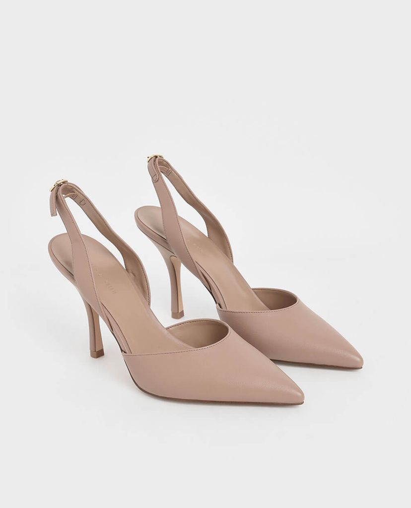CHARLES & KEITH - Giày cao gót mũi nhọn D Orsay Slingback