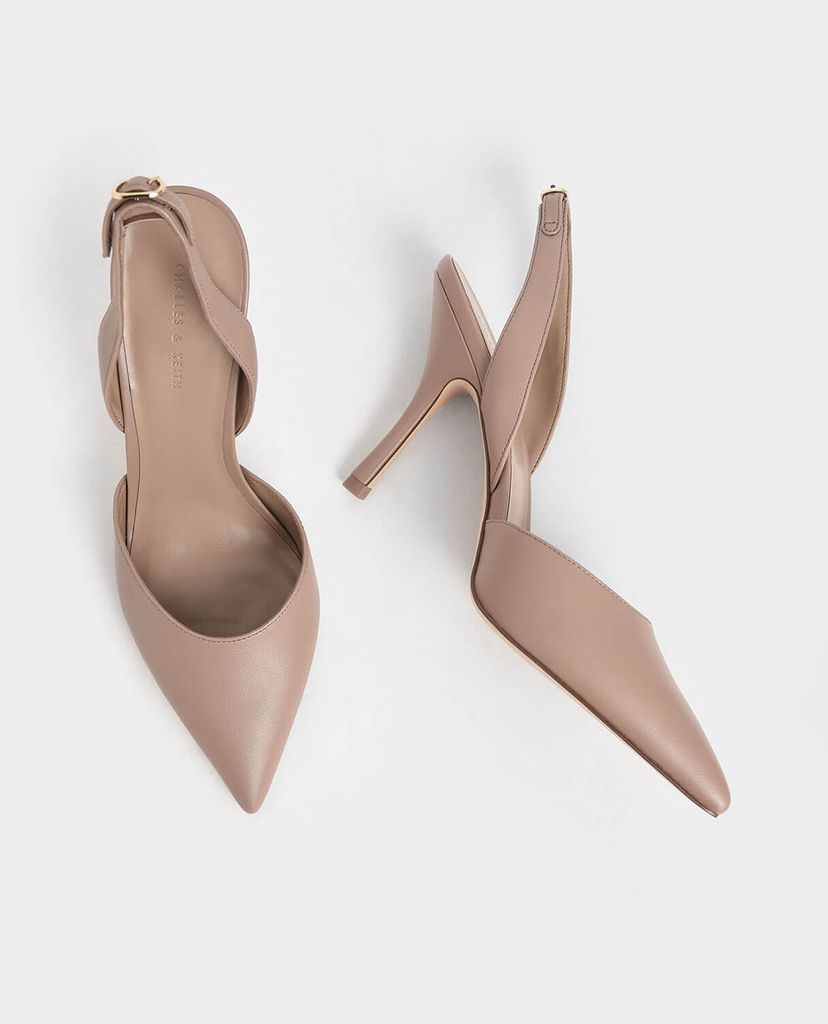 CHARLES & KEITH - Giày cao gót mũi nhọn D Orsay Slingback