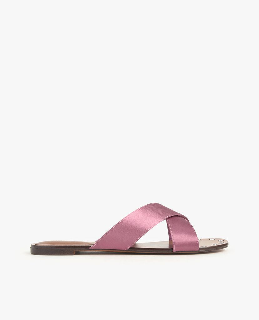 CHARLES & KEITH - Giày sandal nữ quai chéo Metallic Embellished Sole