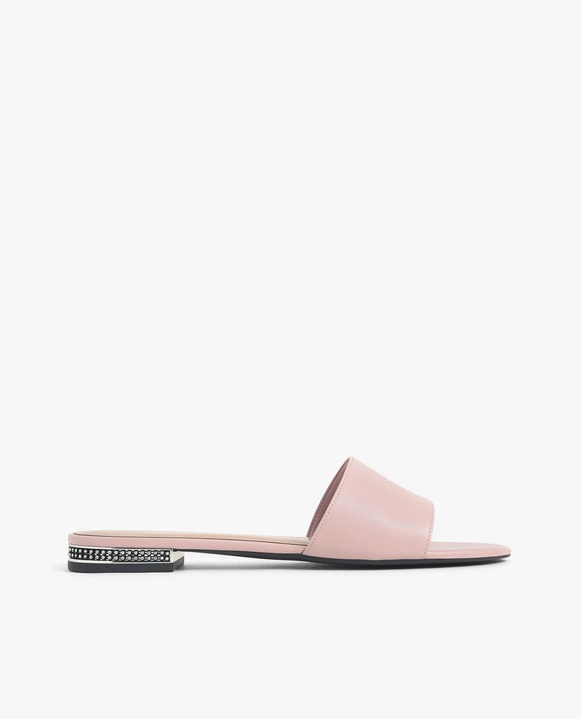 CHARLES & KEITH - Dép nữ quai ngang Gem Encrusted