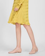 CHARLES & KEITH - Giày đế bệt nữ mũi tròn Mary Jane Ballerinas