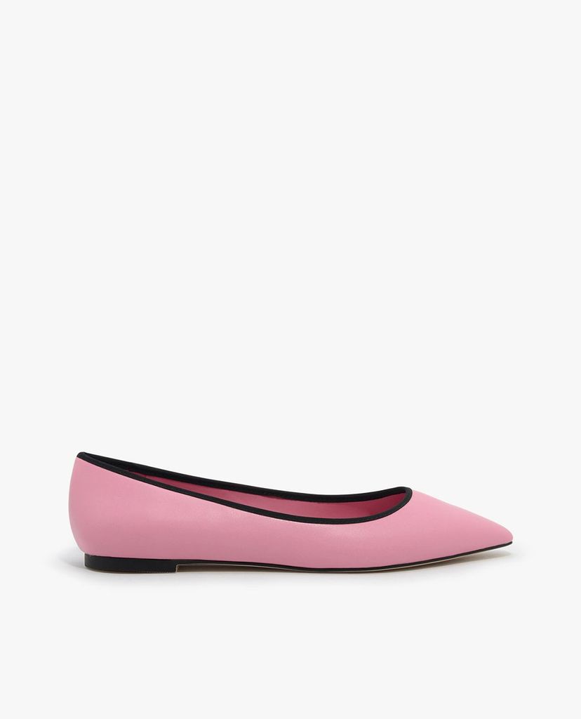 CHARLES & KEITH - Giày búp bê mũi nhọn Mesh Detail