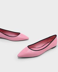 CHARLES & KEITH - Giày búp bê mũi nhọn Mesh Detail