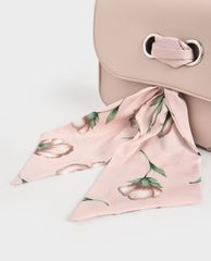 CHARLES & KEITH - Túi đeo vai nữ chữ nhật Satin Scarf Double Strap