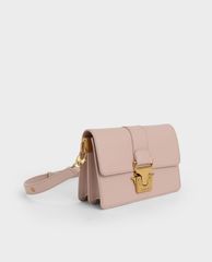 CHARLES & KEITH - Túi đeo vai phom chữ nhật Metallic Push Lock