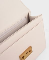 CHARLES & KEITH - Túi đeo vai phom chữ nhật Metallic Push Lock