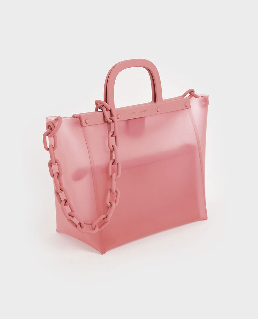 CHARLES & KEITH - Túi đeo vai chữ nhật Large Patent